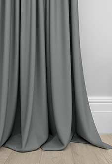Kyoto Faux Silk, Sea Grey - Made to Measure Curtains